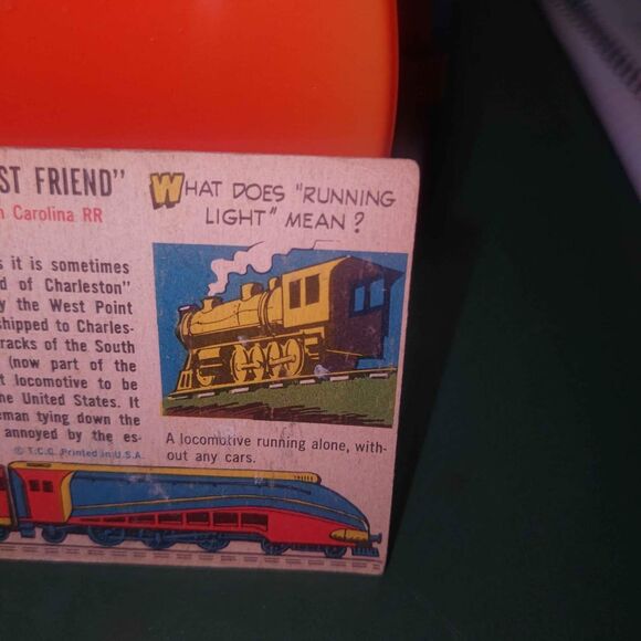1955 Topps Rails and Sails #106 - 1830 Best Friend - SC Railroad Trading Card - Picture 7 of 8